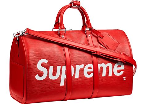 supreme x louis vuitton keepall|Louis Vuitton supreme bandouliere.